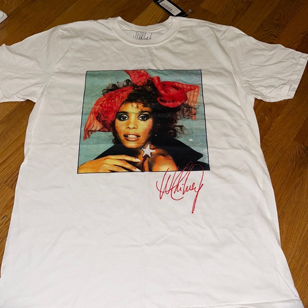 NEW OVERSIZED white WHITNEY tshirt